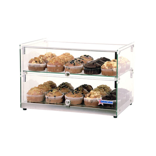 Omcan 44373 50L 22" Countertop Food Display Case with Square Front Glass