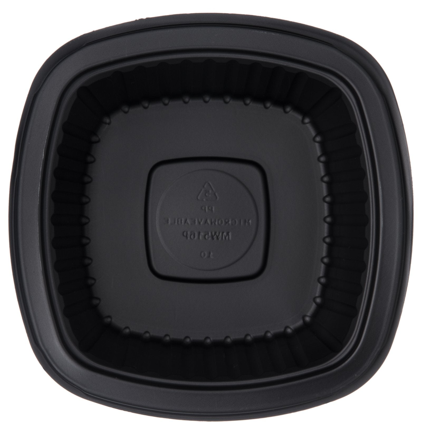 Proex DXMW516PBLK 16oz. Black Microwaveable Square Side Dish (500/cs)