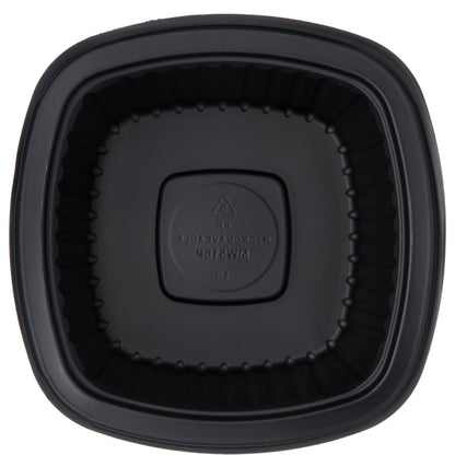 Proex DXMW516PBLK 16oz. Black Microwaveable Square Side Dish (500/cs)