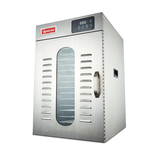 Omcan 47557 16 Trays Stainless Steel Food Dehydrator with Digital Control