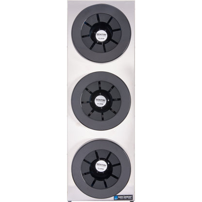 San Jamar C2853 Chrome 3-Tier Stainless Steel Sentry Beverage Dispenser Cabinets