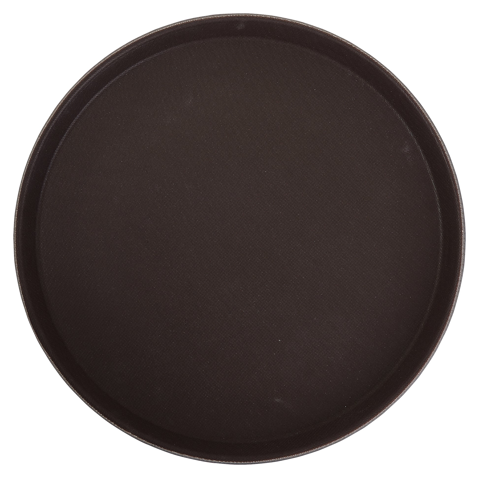 Winco TRH-16 16" Brown Easy Hold Rubber Lined Tray