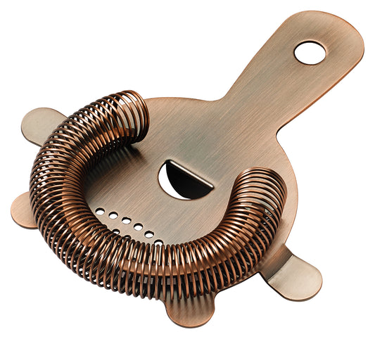Winco BABS-6AC Stainless Steel After 5 4-Prong Bar Strainer, Antique Copper Finish