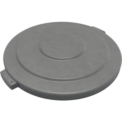Sparta 84105623 55 Gallon Gray Round Polyethylene Bronco Waste Bin Trash Container Lid