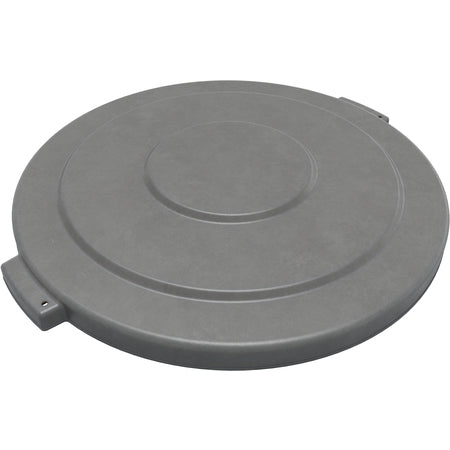 Sparta 84105623 55 Gallon Gray Round Polyethylene Bronco Waste Bin Trash Container Lid