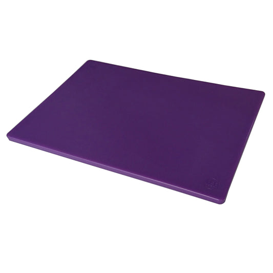 Omcan 44276 15" x 20" x 1/2" Purple Polyethylene Pre-Cut Rigid Cutting Board