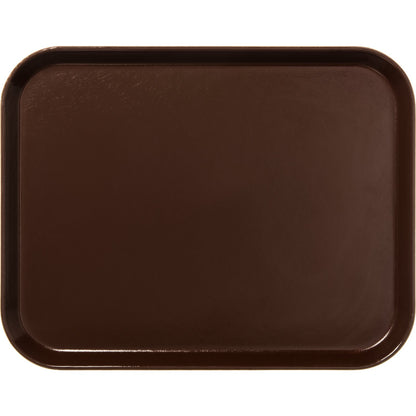 Carlisle 1814FG127 18" x 14" Chocolate Glasteel Fiberglass Tray