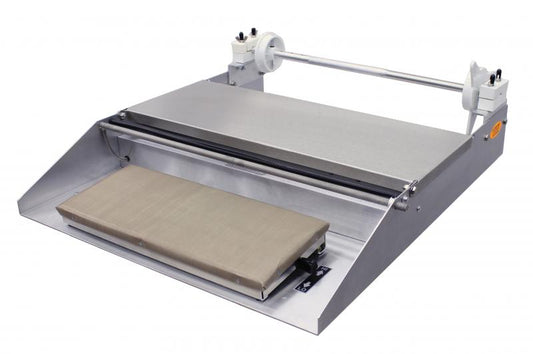 Omcan 14428 One-Roll Capacity Wrapping Machine with Mounting Axles
