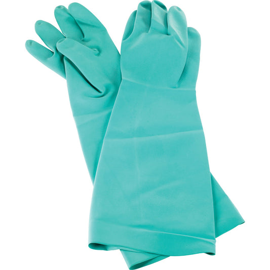 Carlisle 19NU-M Medium Green Rubber Nitrile Dishwashing Glove