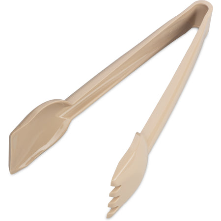 Carlisle 460606 6.25" Beige Carly Salad Tong