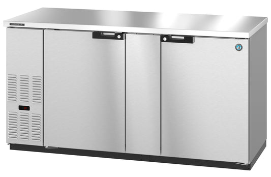 Hoshizaki BB69-S Two Section Stainless Steel Back Bar Back Bar, Solid Doors Refrigerator