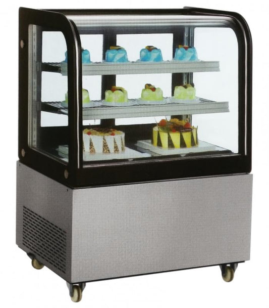 Omcan 39539 9.5 cu.ft./270 L 36" Curved Edge Refrigerated Floor Display Case