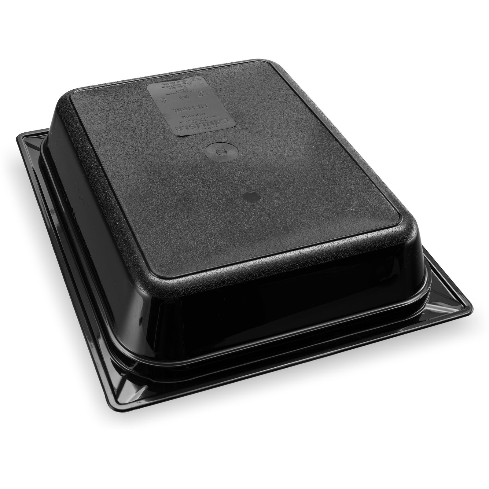 Carlisle 10420B03 1/2 Size Black High Heat Plastic StorPlus Food Pan, 2.5" Deep