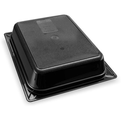 Carlisle 10420B03 1/2 Size Black High Heat Plastic StorPlus Food Pan, 2.5" Deep