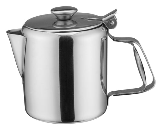 Winco W612 12 oz. Stainless Steel Short Spout Beverage Server