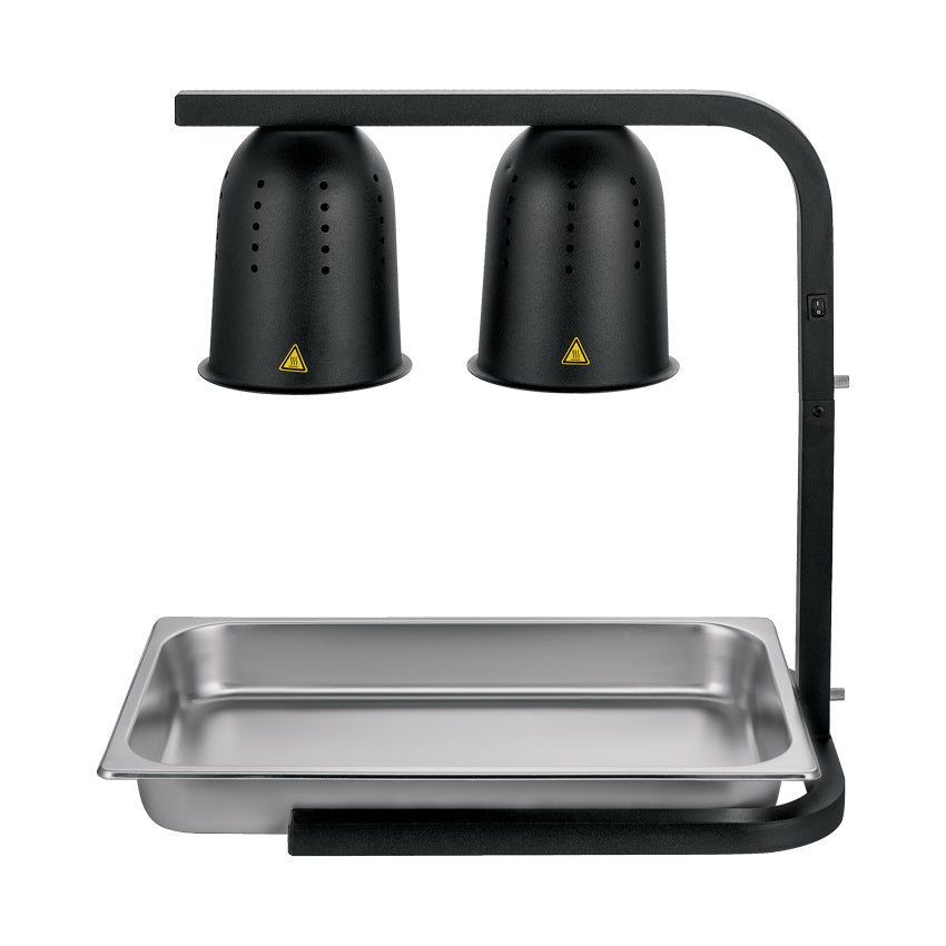 Omcan 46572 Black Food Warmer with 250-Watt Bulbs