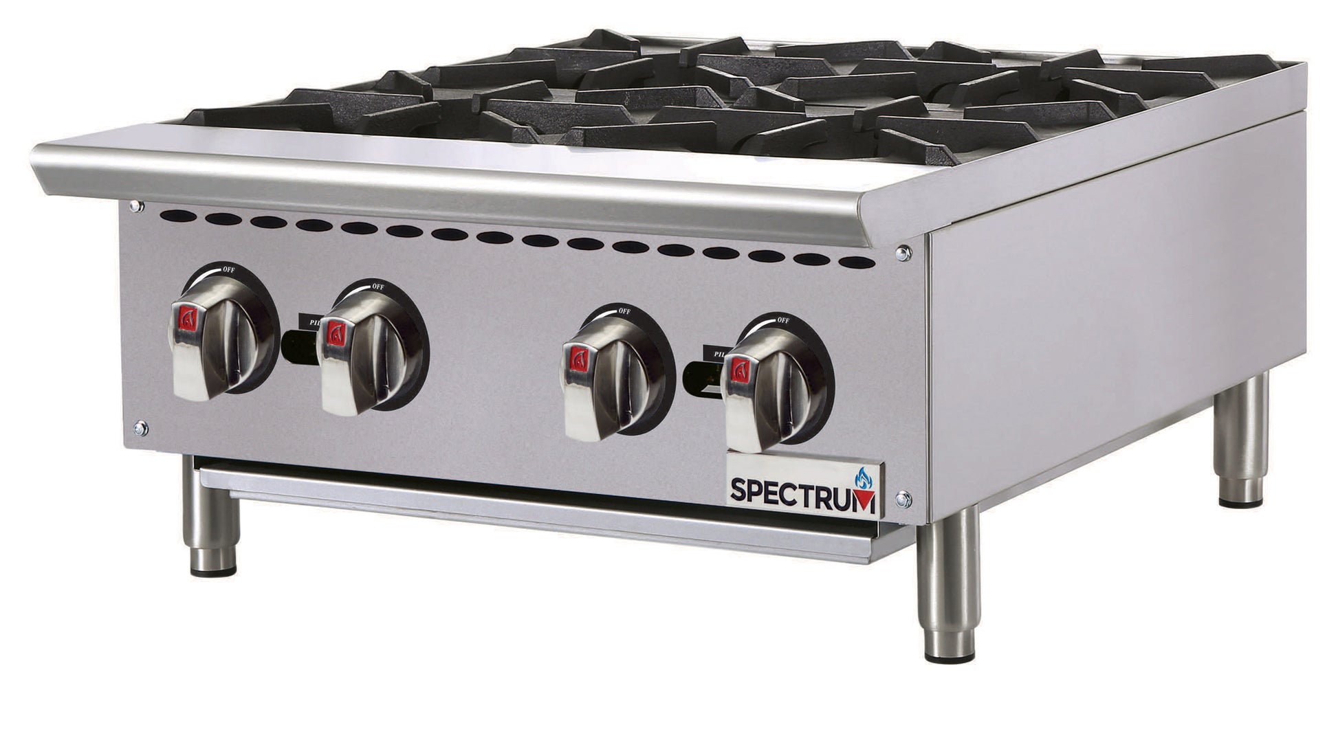 Winco NGHP-4 24" Gas Four Burner Hotplate