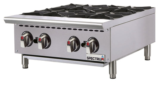Winco NGHP-4 24" Gas Four Burner Hotplate