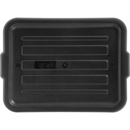 Carlisle N4401203 15" x 20" x 1" Black Comfort Curve Tote Box Universal Lid