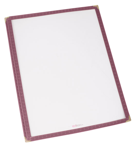 Winco PMC-9U Burgundy Single Menu Cover