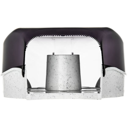 San Jamar R2000TBK 9" Black Pearl Single Plastic Classic Jumbo Bath Tissue Dispenser, 3.25" core