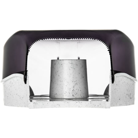 San Jamar R2000TBK 9" Black Pearl Single Plastic Classic Jumbo Bath Tissue Dispenser, 3.25" core