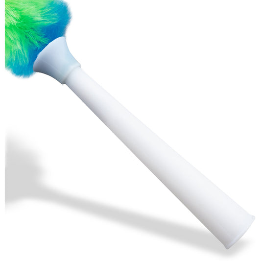 Carlisle 36315600 52" - 81" White 2 Piece Telescoping Poly Wool Duster