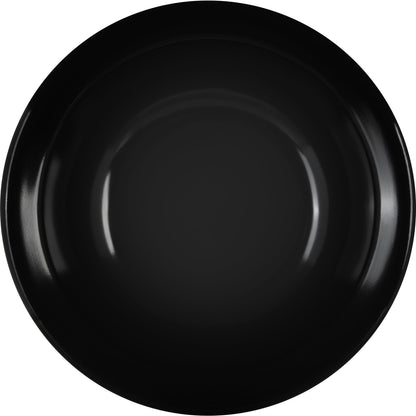 Carlisle KL80503 4.75 oz Black Kingline Melamine Rimmed Fruit Bowl