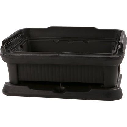 Carlisle XT140003 4" Black Cateraide Slide 'N Seal Top Loader Insulated Food Pan Carrier