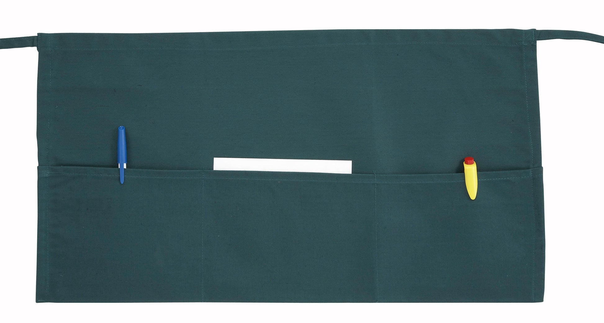 Winco WA-1221G Green 3-Pocket Waist Apron