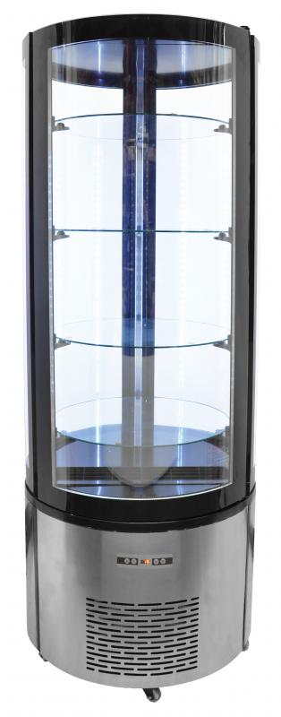 Omcan 40440 14.1 cu.ft./400 L 27-inch Circular Refrigerated Showcase
