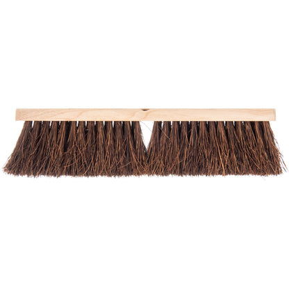 Carlisle 3621911800 18" Flo-Pac Hardwood Block Heavy Floor Garage Sweep Head with Palmyra Bristle