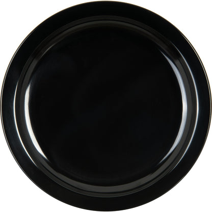 Carlisle KL20103 7.25" Black Kingline Melamine Sandwich Plate