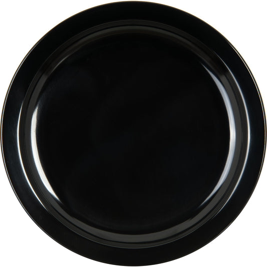 Carlisle KL20103 7.25" Black Kingline Melamine Sandwich Plate