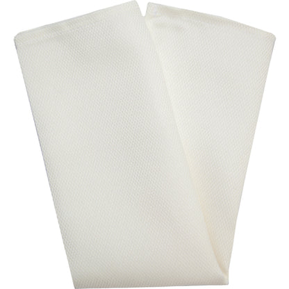 Snap Drape 54432020NH770 20" x 20" Cream Spun Polyester Microfiber Milan Birdseye Napkin