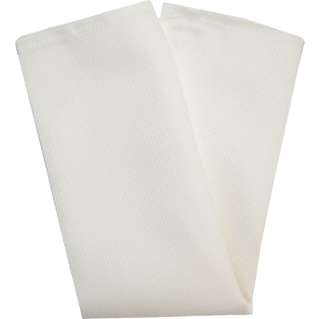 Snap Drape 54432020NH770 20" x 20" Cream Spun Polyester Microfiber Milan Birdseye Napkin