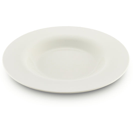 Carlisle 3303002 20 oz White Sierrus Melamine Chef Salad Pasta Bowl