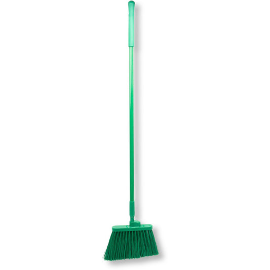 Carlisle 41083EC09 56" Green Color Coded Duo-Sweep Unflagged Angle Broom