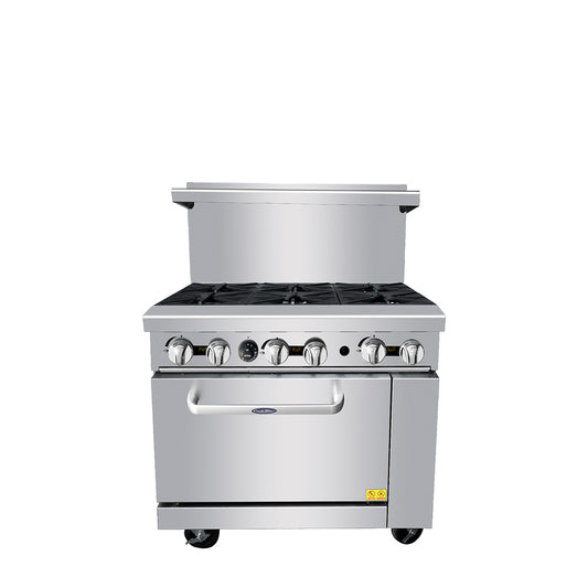 Atosa AGR-6B-NG 36" Natural Gas Six Burner Gas Range