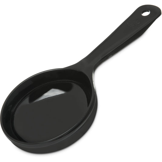 Carlisle 493003 6 oz Black Acetal Measure Miser Solid Short Handle