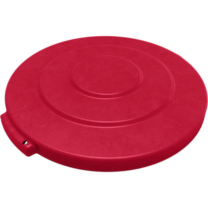 Sparta 84101105 10 Gallon Red Round Polyethylene Bronco Waste Bin Trash Container Lid
