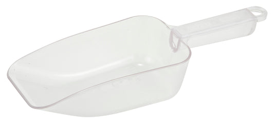 Winco PS-20 20 oz. Clear Polycarbonate Scoop