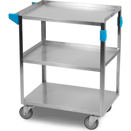 Carlisle UC5031524 15.5" x 24" 3 Shelf Stainless Steel Utility Cart