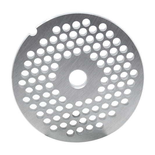 Omcan 11229 #32 One Notch/Round European Style Stainless Steel Hubless Plate, 6mm (1/4")