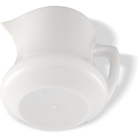 Carlisle 456302 2.9 oz White SAN Creamer/Pitcher