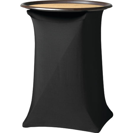Snap Drape 5SC420200069014 30" Black Round Contour Tray Cover