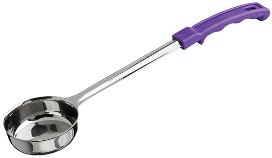Winco FPS-4P 4 oz. Purple Stainless Steel Solid Food Portioner