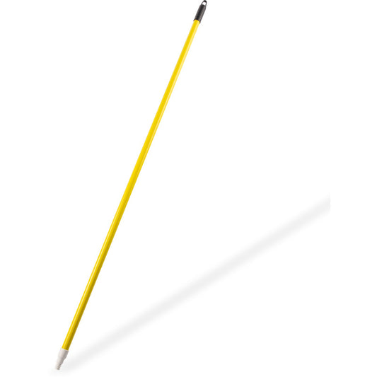 Carlisle 4022704 60" Yellow Fiberglass Sparta Solid Foam-Filled, Threaded Handle with Flex Tip
