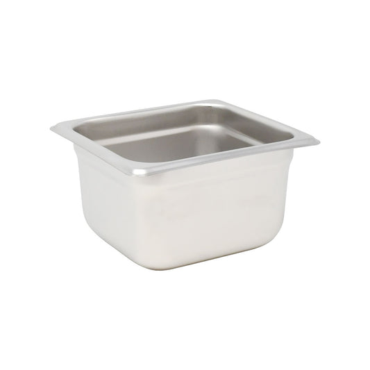 Omcan 80278 Sixth-size Stainless Steel Anti-Jam Steam Table Pan- 4" Deep