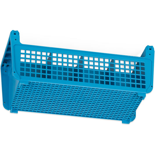 Carlisle C32P114 17" x 7.75" x 6.9" Carlisle Blue 8-Compartment Polypropylene Perma-Sil Flatware Storage Basket